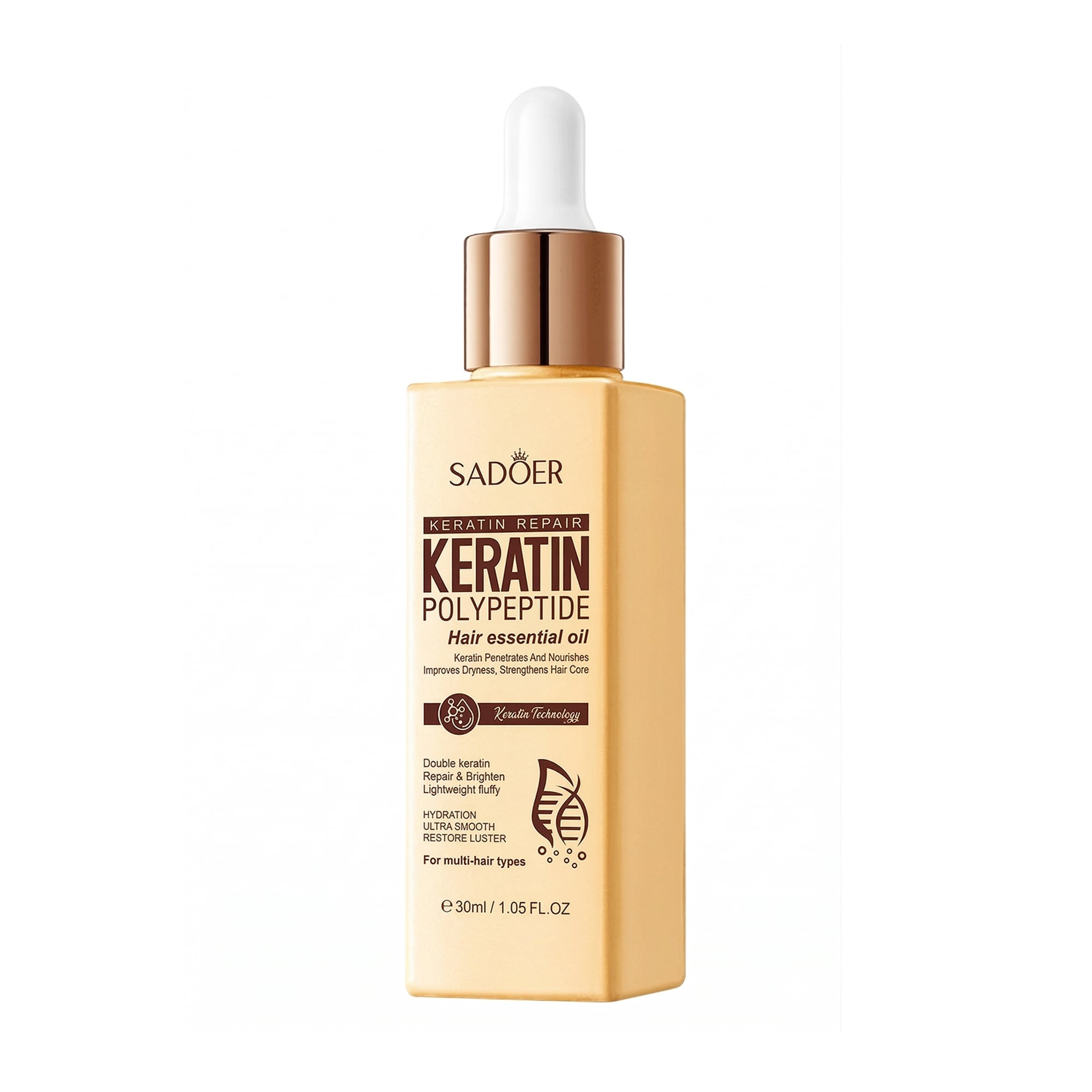 Олія для волосся Sadoer Keratin Polypeptide Hair Essential Oil, 30 мл